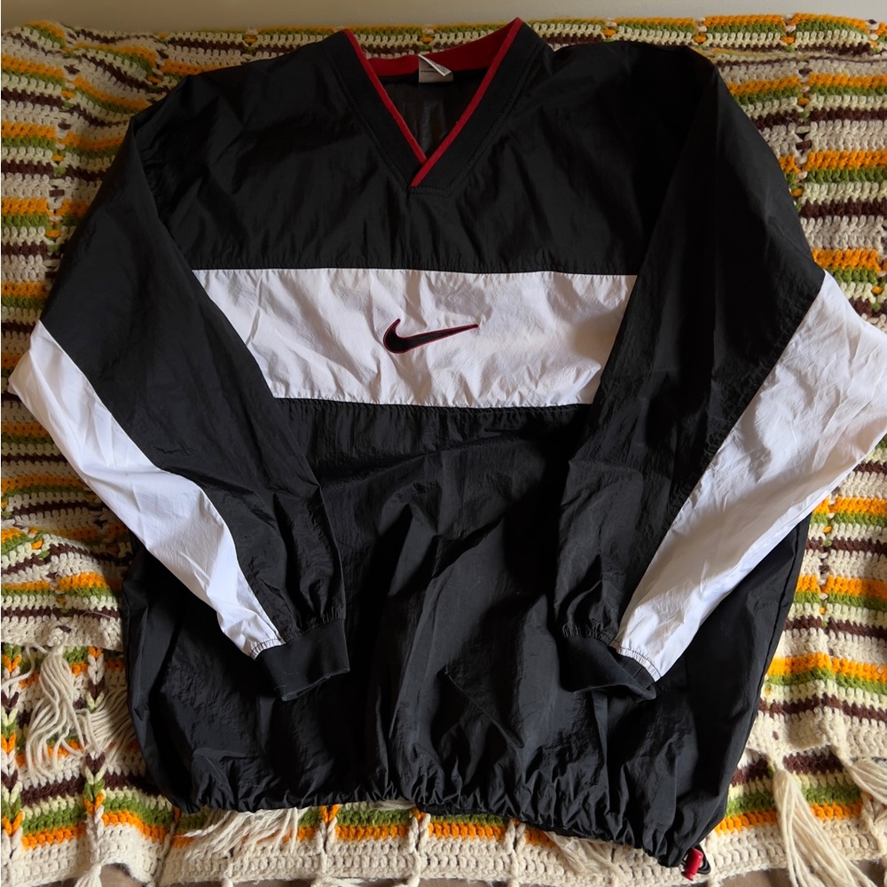 Vintage Nike Black /White Red Men's 2XL Windbreaker